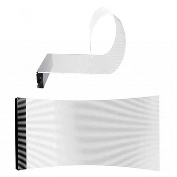 Transparent LED screen grayscale and brightness